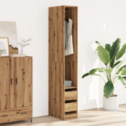 Berkfield Wardrobe Artisian Oak 30X50X200 Cm Engineered Wood - thumbnail 3