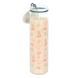 Something Different Howdy Floral Cowboy Boot Tube Candle Orange (One Size) - thumbnail 2
