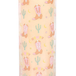 Something Different Howdy Floral Cowboy Boot Tube Candle Orange (One Size) - thumbnail 3