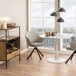 Furniture To Go Malta Ceramic Square Dining Table In White - thumbnail 3