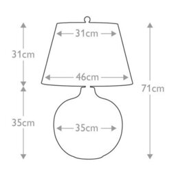 Luminosa Lighting Elstead Ottoman 1 Light Table Lamp Bronze, E27 - thumbnail 6