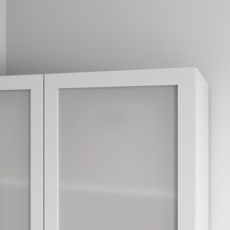 GoodHome Atomia Freestanding White Particle Board Mirrored Wardrobe (H)1875mm (W)1000mm (D)580mm - thumbnail 4