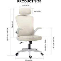 Adjustable High Back Rolling Chair With Ergonomic Support - thumbnail 2