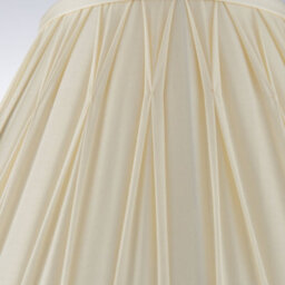 Tapered Cylinder Lamp Shade - Ivory Silk - 60W E27 Or B22 - Living Room - E10067 - thumbnail 5