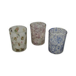 Minster Votive Holder - Glass - L8 X W8 X H10 Cm - thumbnail 2