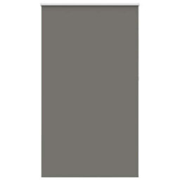 Berkfield Durable Roller Blind Blackout Grey 135X230 Cm Fabric Width 131.6 Cm Polyester