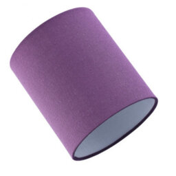 Happy Homewares Contemporary And Elegant Vivid Purple Linen Fabric 18Cm High Cylinder Lamp Shade - thumbnail 5