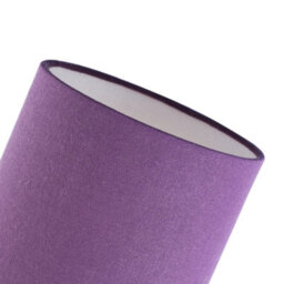 Happy Homewares Contemporary And Elegant Vivid Purple Linen Fabric 18Cm High Cylinder Lamp Shade - thumbnail 4
