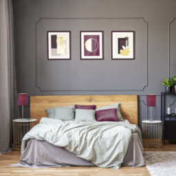 Happy Homewares Contemporary And Elegant Vivid Purple Linen Fabric 18Cm High Cylinder Lamp Shade - thumbnail 7