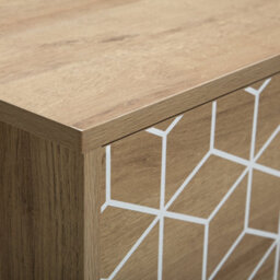 Beliani  Tv Stand Torvi Light Brown - thumbnail 6