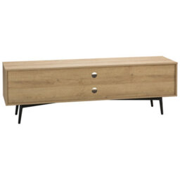 Beliani  Tv Stand Torvi Light Brown - thumbnail 5