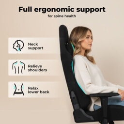 Levede Ergonomic Office Chair Reclining Executive Computer Chair Spring - thumbnail 9