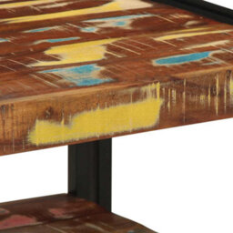Berkfield Coffee Table Multicolour 50X50X38 Cm Solid Wood Reclaimed - thumbnail 7