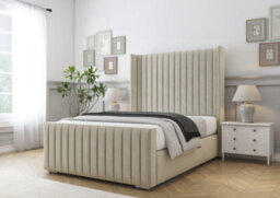 Comfort Beds Chester Cream Plush Bed Frame - thumbnail 1