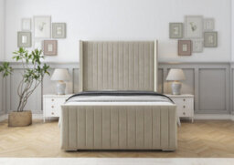 Comfort Beds Chester Cream Plush Bed Frame - thumbnail 2
