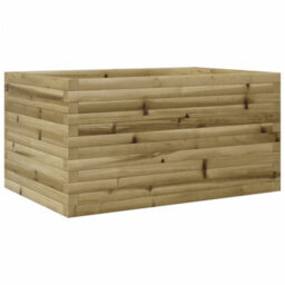 Berkfield Rustic Garden Planter 90X60X45.5 Cm Impregnated Wood Pine
