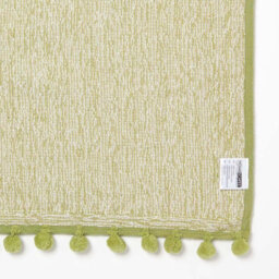 Homescapes Tufted Sage Green 100% Cotton Bath Mat With Pom Pom Edges 50 X 80 Cm - thumbnail 5