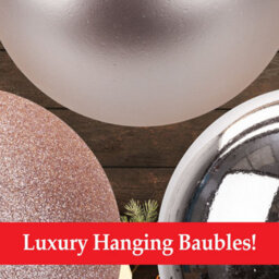 Rose Gold Christmas Baubles Pack Of 3- 12Cm - thumbnail 4