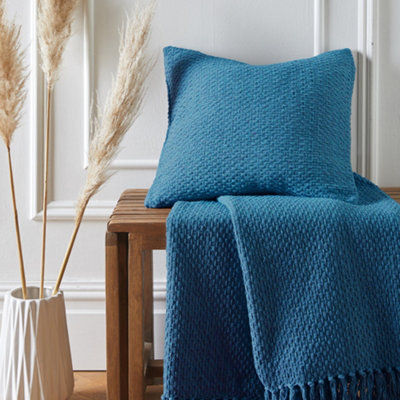 Drift Hayden Filled 100% Recycled Sustainable Cotton Basket Weave Cushion - image 1