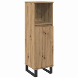 Berkfield 3 Piece Bathroom Furniture Set Artisan Oak Engineered Wood - thumbnail 3
