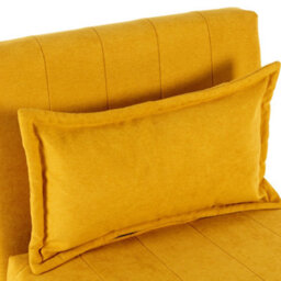 More4Homes Harper 1 Seater Folding Clic Clac Fabric Living Room Lounge Futon Sofa Bed Mustard - thumbnail 7