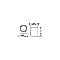 Luminosa Lighting Luminosa Tasa 1 Light Outdoor Surface Mounted Ceiling Light Dark Grey Ip44 - thumbnail 3