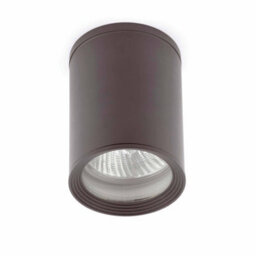 Luminosa Lighting Luminosa Tasa 1 Light Outdoor Surface Mounted Ceiling Light Dark Grey Ip44 - thumbnail 1