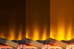Acantha Pinnacle Fully Inset Media Wall Fire In Black Marble Effect - thumbnail 8