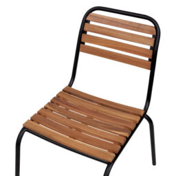 Beliani Set Of 6 Garden Chairs Vallese Acacia Wood Brown - thumbnail 7