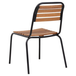 Beliani Set Of 6 Garden Chairs Vallese Acacia Wood Brown - thumbnail 6