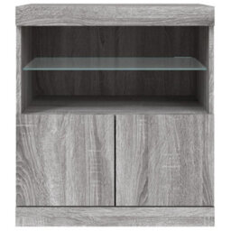 Berkfield Sideboard With Led Lights Grey Sonoma 60X37X67 Cm - thumbnail 6