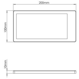 Sensio Neo Stainless Steel Effect Mains-Powered Led Variable White Under Cabinet Light Ip20 (L)200mm (W)100mm, Pack Of 3 - thumbnail 4