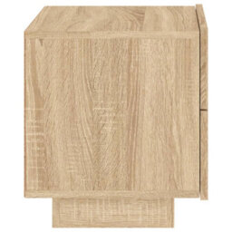 Berkfield Bedside Cabinet With Led Lights Sonoma Oak 70X36X40.5 Cm - thumbnail 8