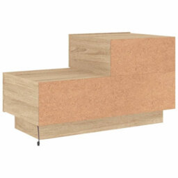 Berkfield Bedside Cabinet With Led Lights Sonoma Oak 70X36X40.5 Cm - thumbnail 9
