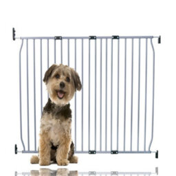 Bettacare Eco Screw Fit Pet Gate, Grey, 120Cm - 130Cm, Screw Fitted Dog Gate, Safety Gate For Puppy
