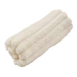 Living And Home Luxurious Elegant Fluffy Comfortable Striped Throw Blanket Beige 200Cm W X 150Cm D - thumbnail 7
