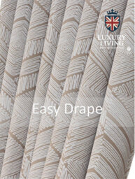 Luxury Living Triple Weave Soft Drape Geometric Aztec Print Ring Top Blackout Curtains 168Cm X 183Cm Cream - thumbnail 5
