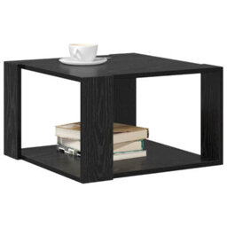 Berkfield Coffee Table Black Oak 51,5X51,5X30 Cm Engineered Wood - thumbnail 3