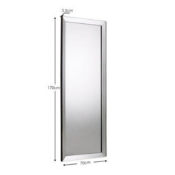 Julian Bowen Soprano Glass Dress Mirror, Wood Frame, Rectangular, Full Length, Freestanding, 170 X 70 X 3.5Cm - thumbnail 3