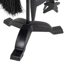 Jvl Jennings 4 Piece Fireplace Companion Set Fire Tools Stand Black - thumbnail 4