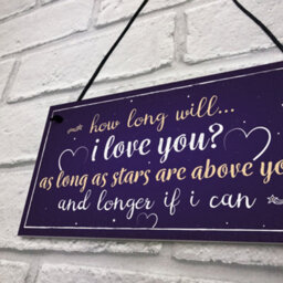 Red Ocean 1St 25Th 50Th 60Th Wedding Anniversary Gift Hanging Plaque Anniversary Husband Wife Gift For Her - thumbnail 7