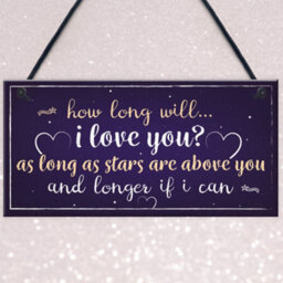 Red Ocean 1St 25Th 50Th 60Th Wedding Anniversary Gift Hanging Plaque Anniversary Husband Wife Gift For Her - thumbnail 3