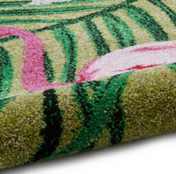 Green Pink Luxurious Modern Easy To Clean Handmade Rug For Dining Room-120Cm X 170Cm - thumbnail 6