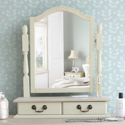 Statement Furniture Juliette Trinket Mirror - Champagne - image 1