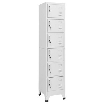 Vidaxl Locker Cabinet Light Grey 38X40X180 Cm Steel - image 1