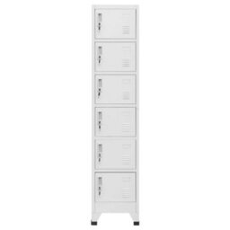 Vidaxl Locker Cabinet Light Grey 38X40X180 Cm Steel - thumbnail 2