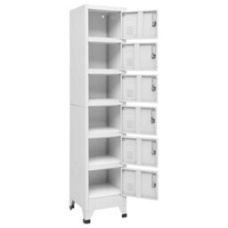 Vidaxl Locker Cabinet Light Grey 38X40X180 Cm Steel - thumbnail 5