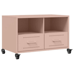 Berkfield Tv Cabinet Pink 68X39X43.5 Cm Steel - thumbnail 2