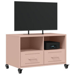 Berkfield Tv Cabinet Pink 68X39X43.5 Cm Steel - thumbnail 4