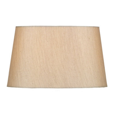 DAR Gustav Silver Faux Silk Tapered Drum Shade 30Cm